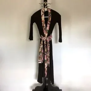 Vintage Kara Janx Kimono Wrap Dress Size M
